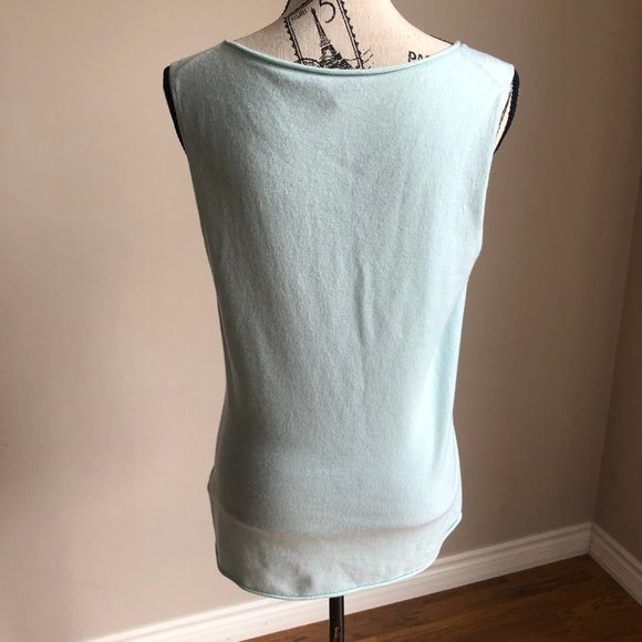 Lafayette 148 NY sleeveless tank 100% merino wool - Picture 4 of 6